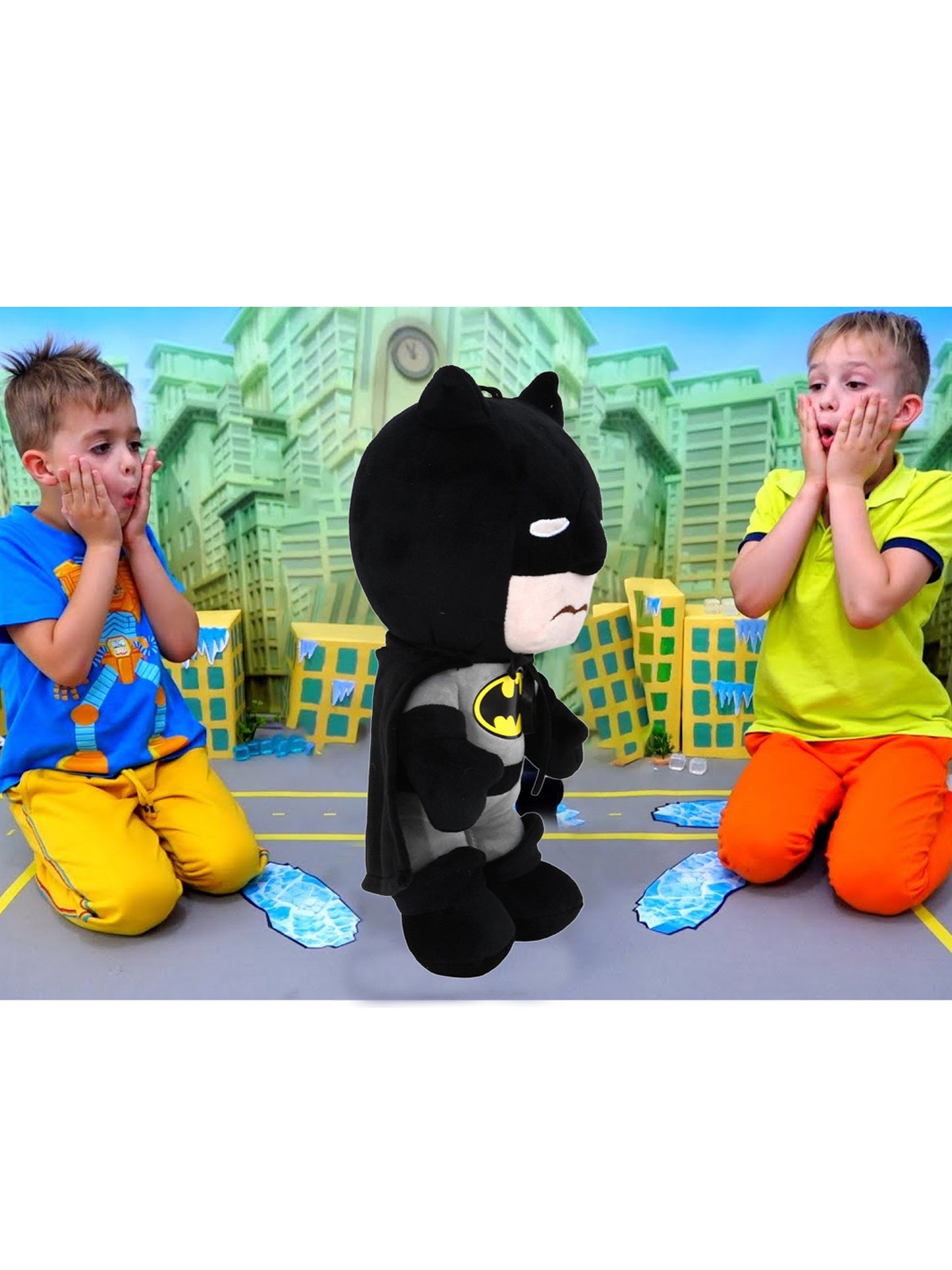 Mirada Plush Stuffed Grey Batman Soft Toy - 35cm