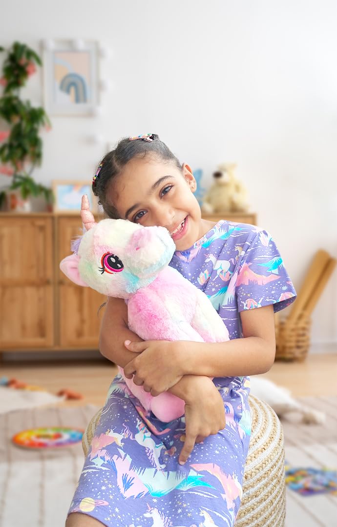 Mirada Standing Unicorn Toy - Multicolor – 32cm