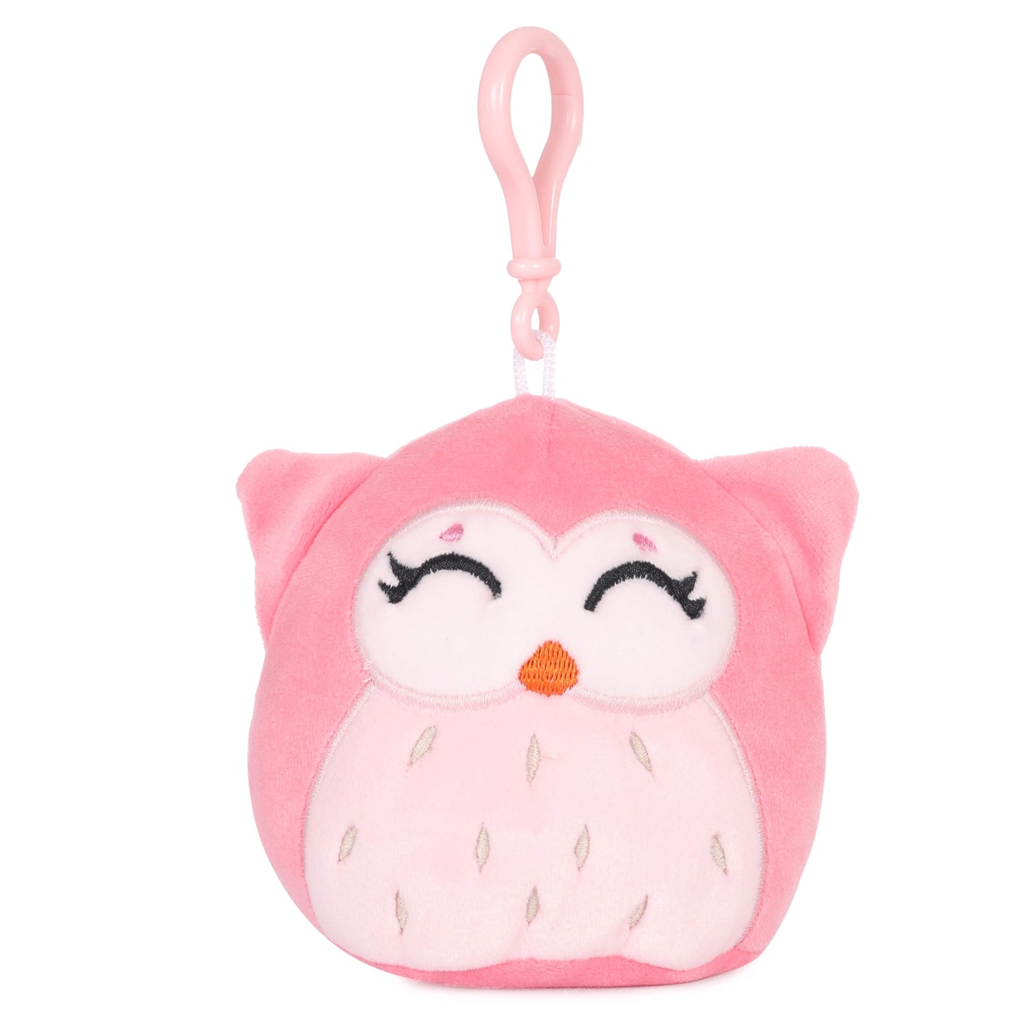 Mirada Hanging Owl BagClip - Coral – 11cm