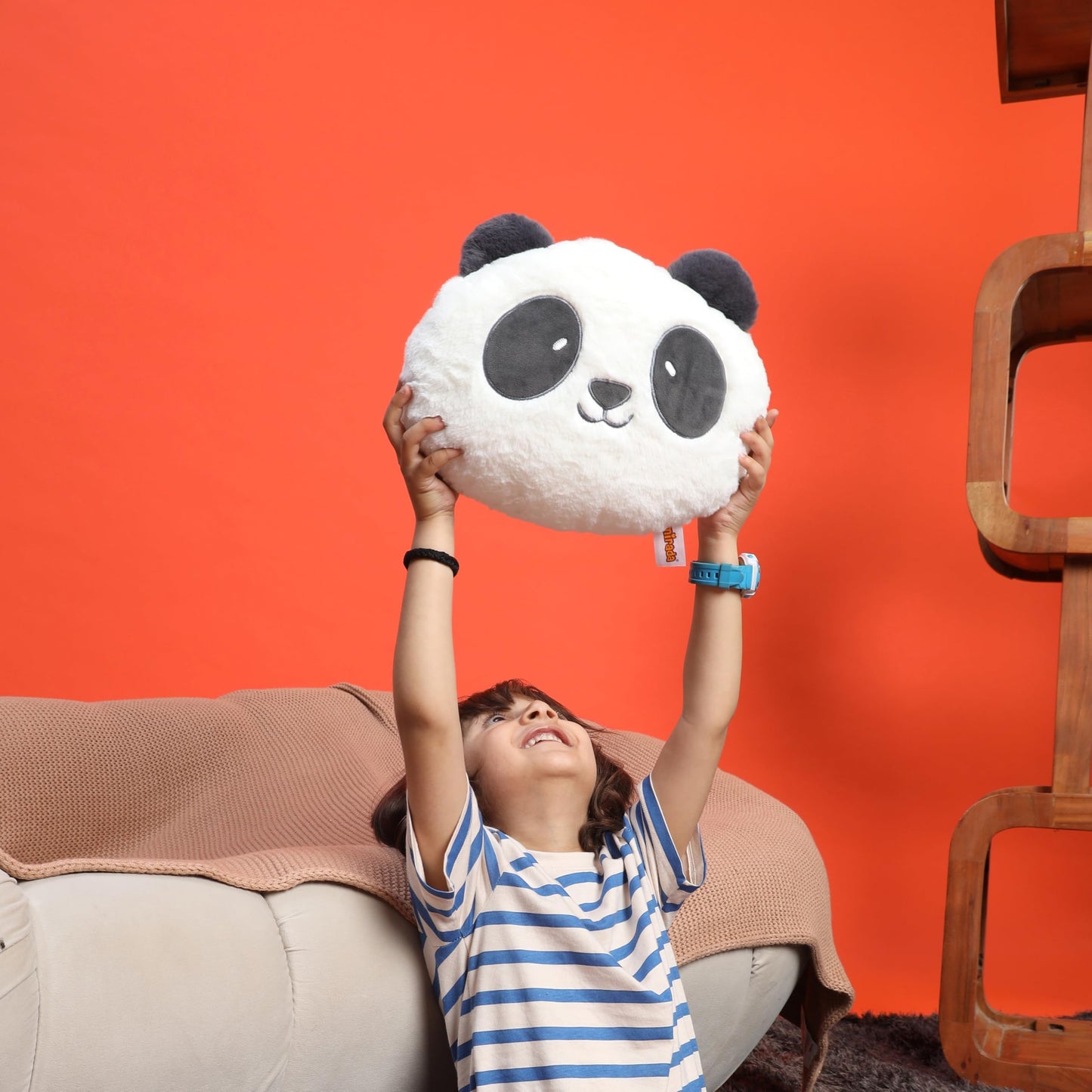 Mirada Panda Face Toy - Black – 30cm