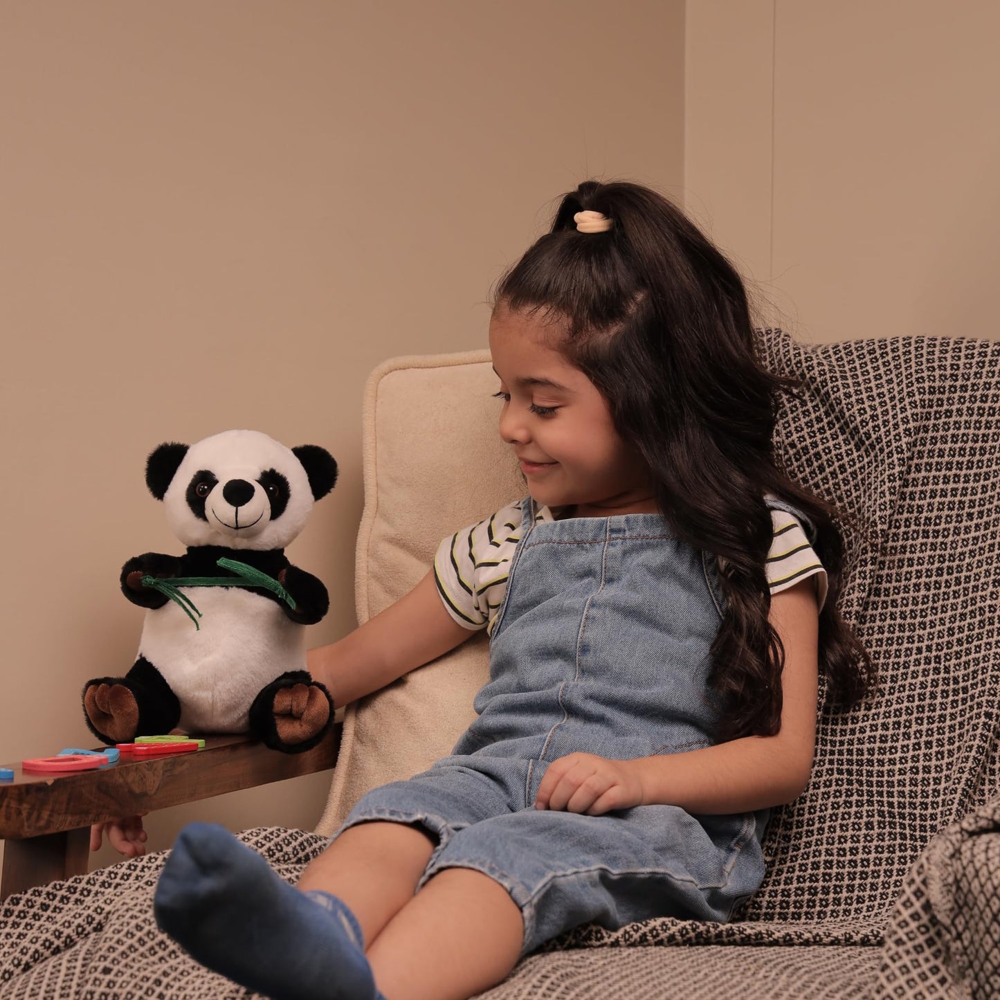 Mirada Panda with Leaf Toy – 22cm