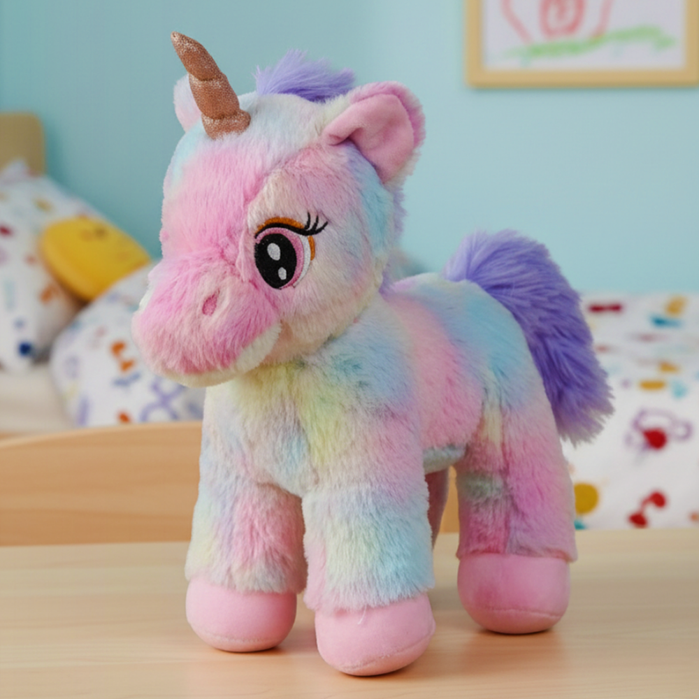 Mirada Standing Unicorn Toy - Multicolor – 32cm