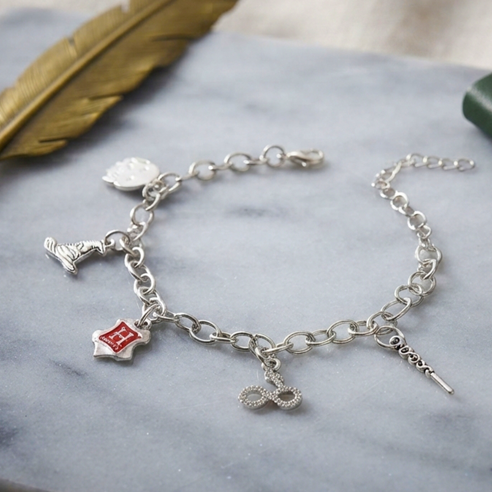 Mirada Harry Potter Charm Cuff Bracelet with Wizarding World