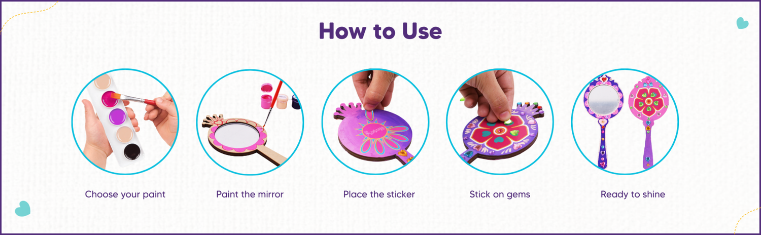 Mirada Adorn Your Mirror DIY Craft Set