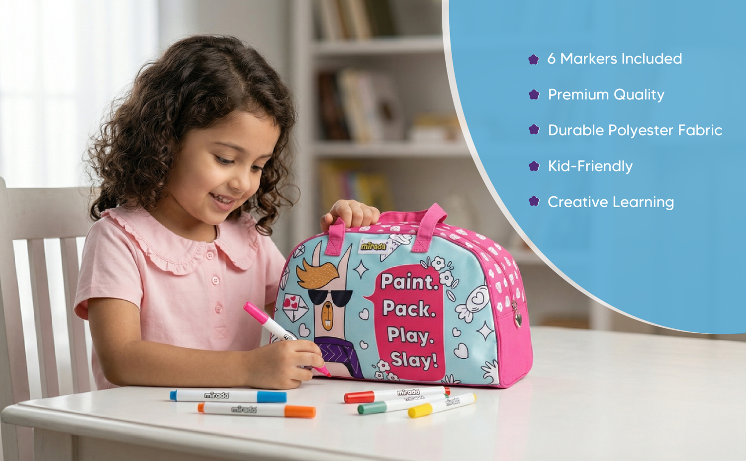Mirada Llama Fun Duffle Bag