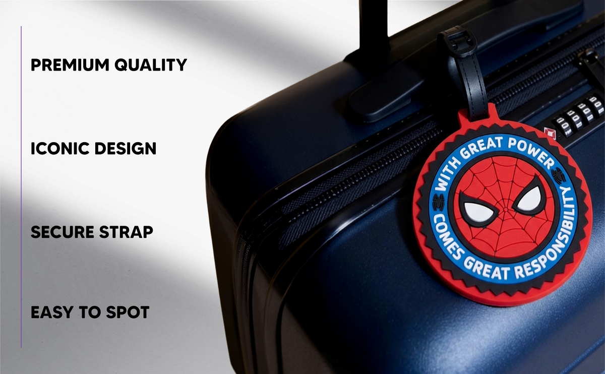 Mirada Marvel Spiderman Luggage Tag