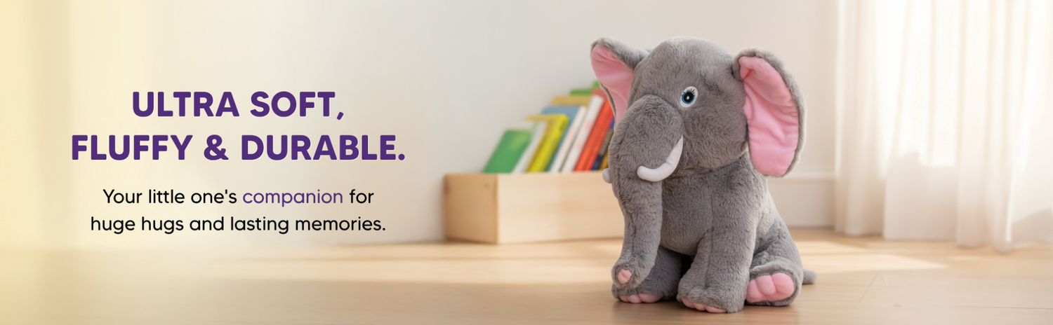 Mirada Elephant Toy - Grey – 32cm
