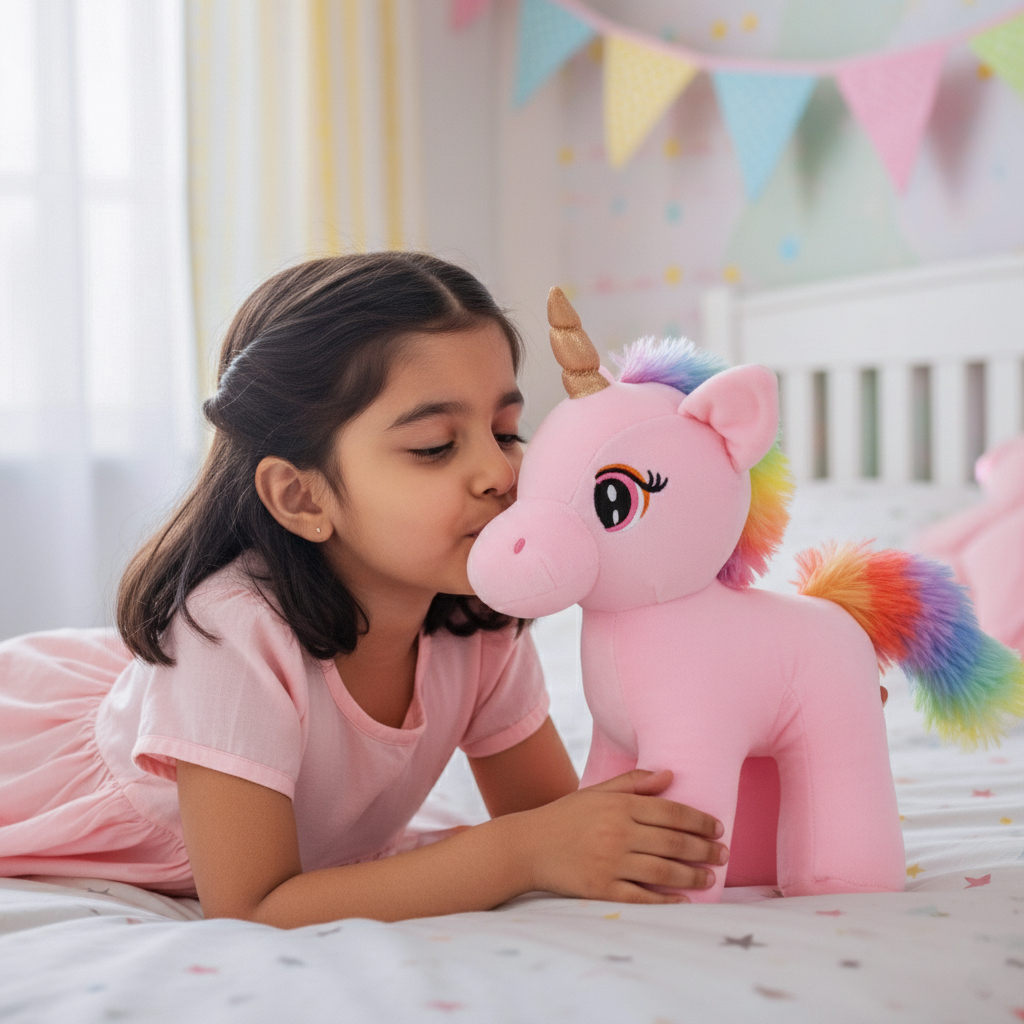 Mirada Unicorn with Wings Toy - Pink -25cm