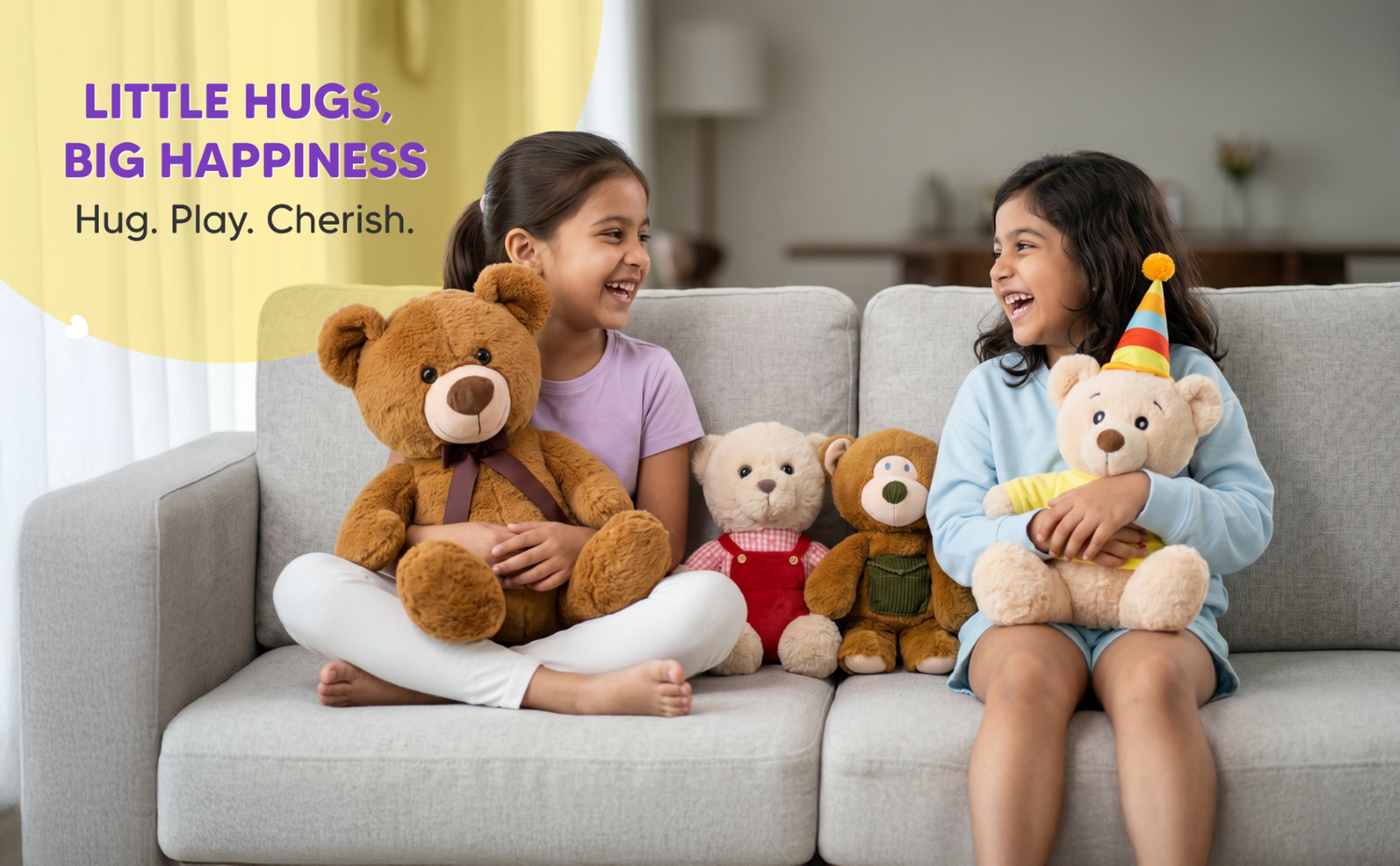 Mirada English Purple Jumbo Bear Toy – 40cm