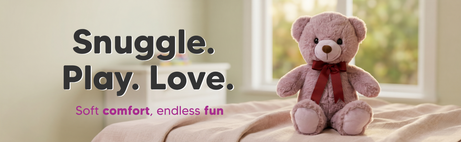 Mirada English Purple Jumbo Bear Toy – 40cm