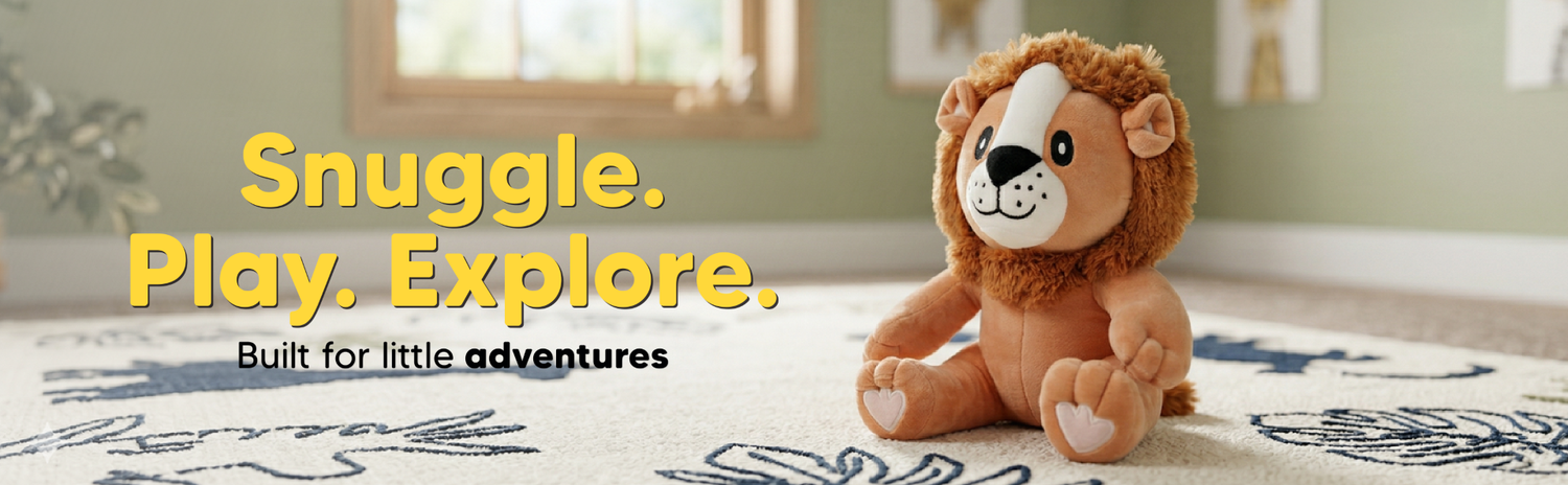 Mirada Sitting Lion Toy - Brown – 27cm