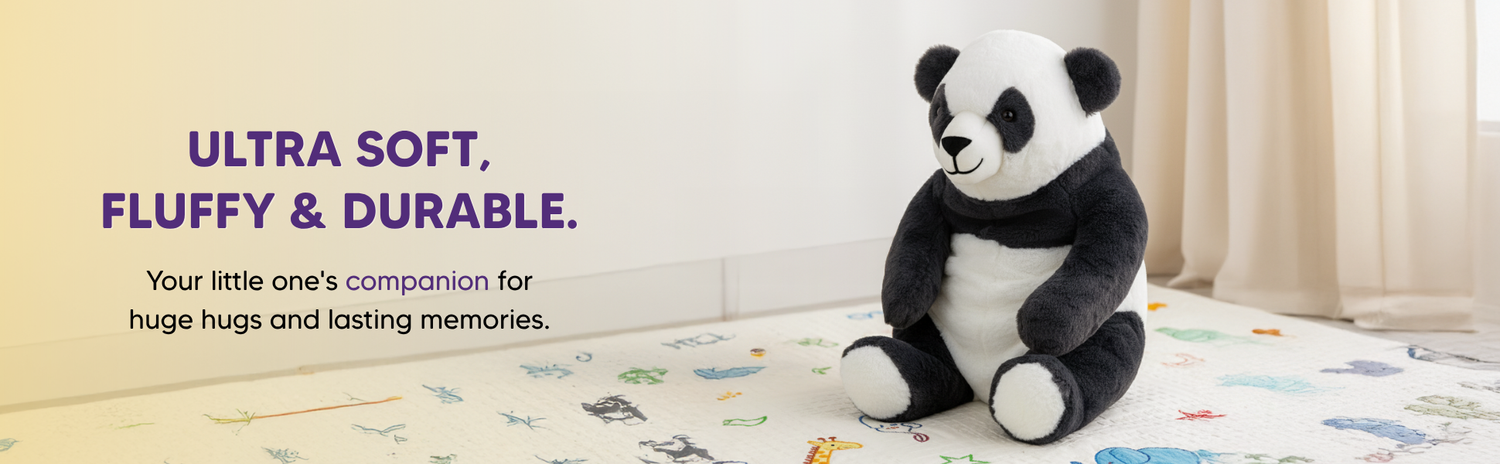 Mirada Big Black Panda Plush Toy - 45 cm