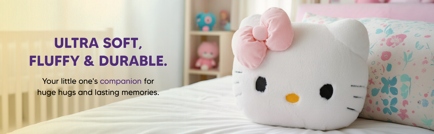 Mirada Sanrio Hello Kitty Face Cushion – 30cm