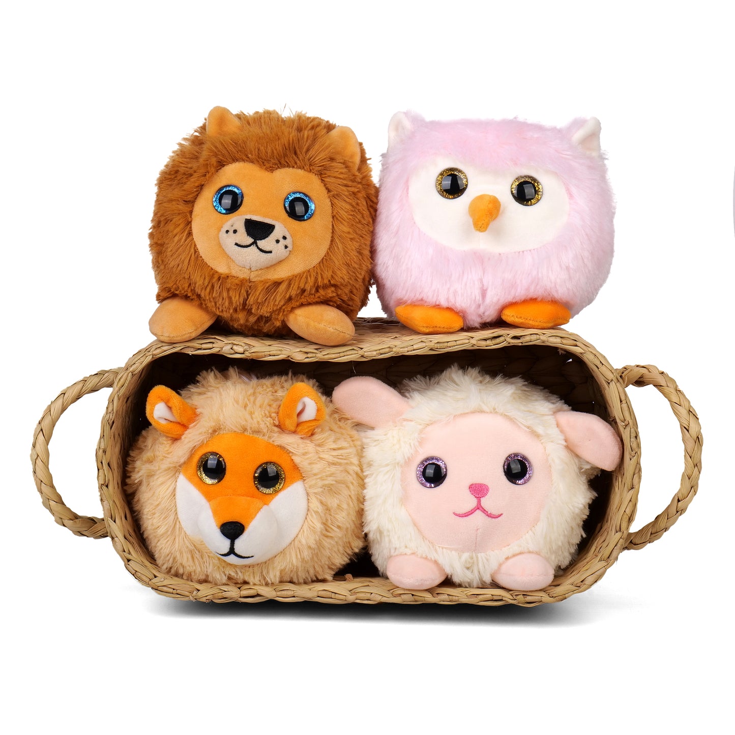 Mirada Brown Fox Face Soft Toy - 14cm