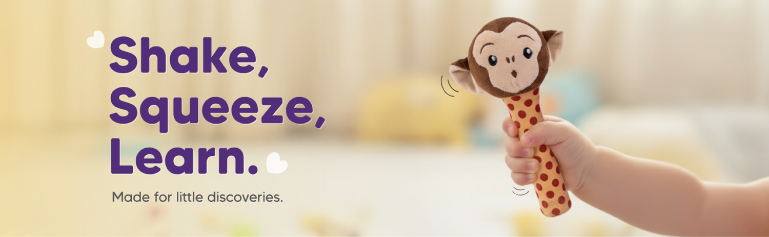 Mirada Monkey Rattle Toy – 18cm