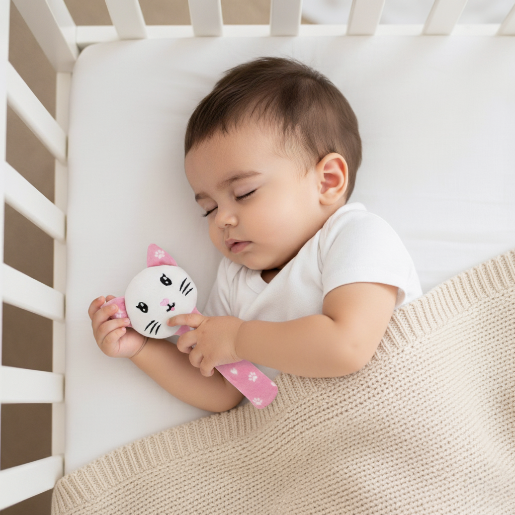 Mirada Kitty Rattle Soft Toy – 18cm