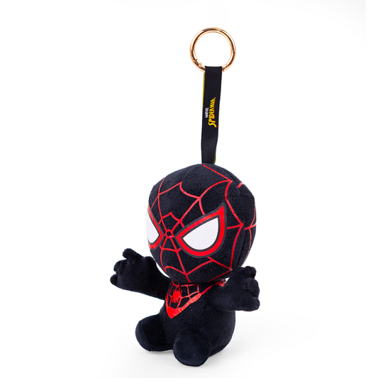 Mirada Marvel official Black SpiderMan Bag Clip Plush Toy – 12cm