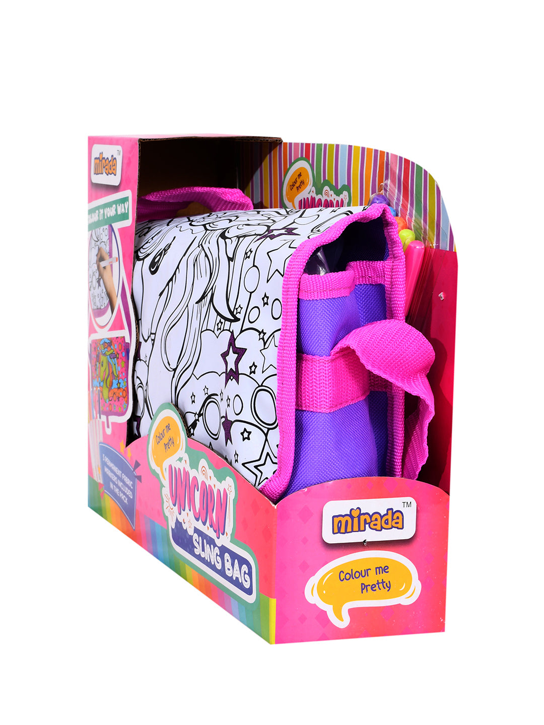 Mirada Color Your Own Unicorn Sling Bag Shoulder Bag