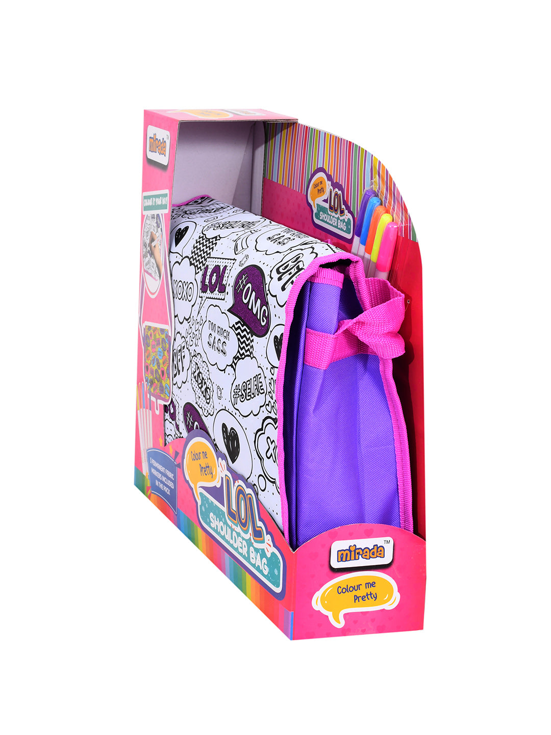 Mirada Color Your Own Lol Shoulder Bag