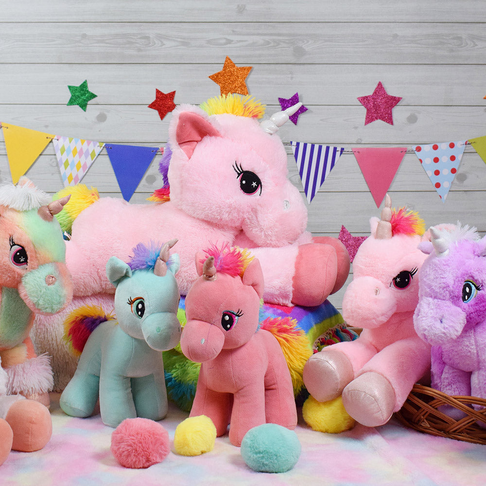 Mirada Big Floppy Stuffed Unicorn Soft Toy with Glitter Paws Plush Toy -Pink(52cm)