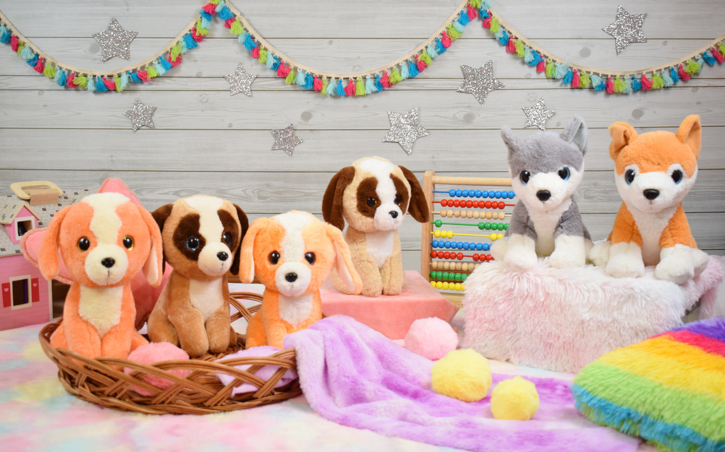 Mirada Super Cute Plush Stuffed Carrot Dog Soft Toy with Glitter Eye - 26cm