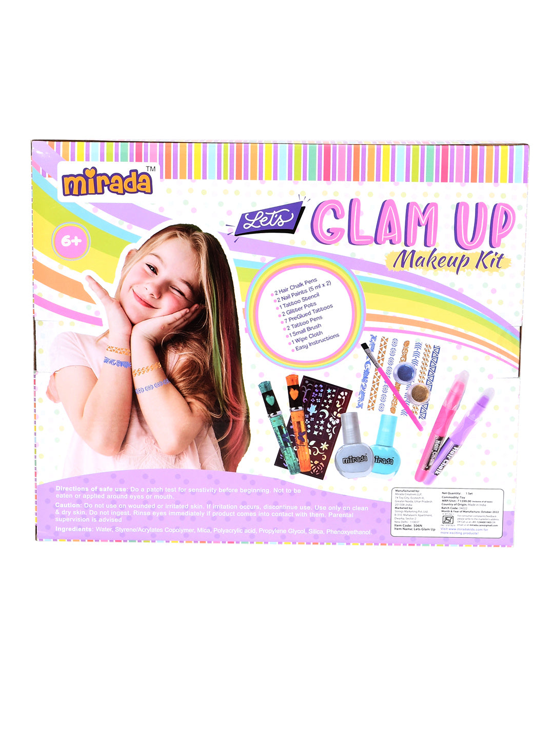Mirada Lets Glam Up Nail Art Kit for Girl