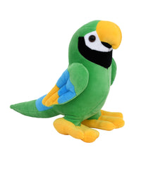 Mirada Plush Stuffed Bird Green Parrot Soft Toy - 21cm