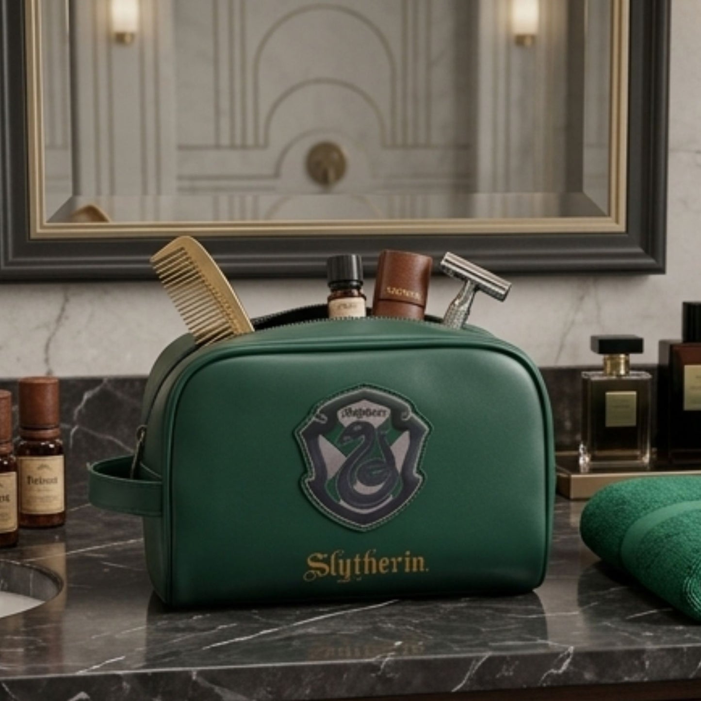 Mirada Harry Potter Slytherin Travel Pouch