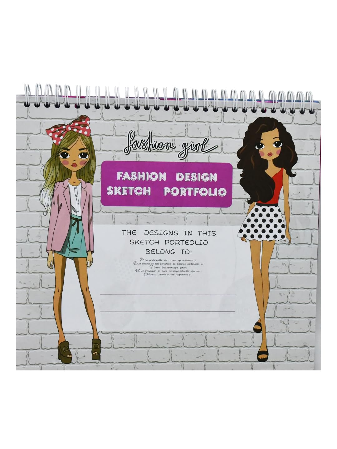 Mirada Fashion Sketch It Book
