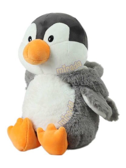 Mirada Hoodie Penguin Toy - Grey – 25cm
