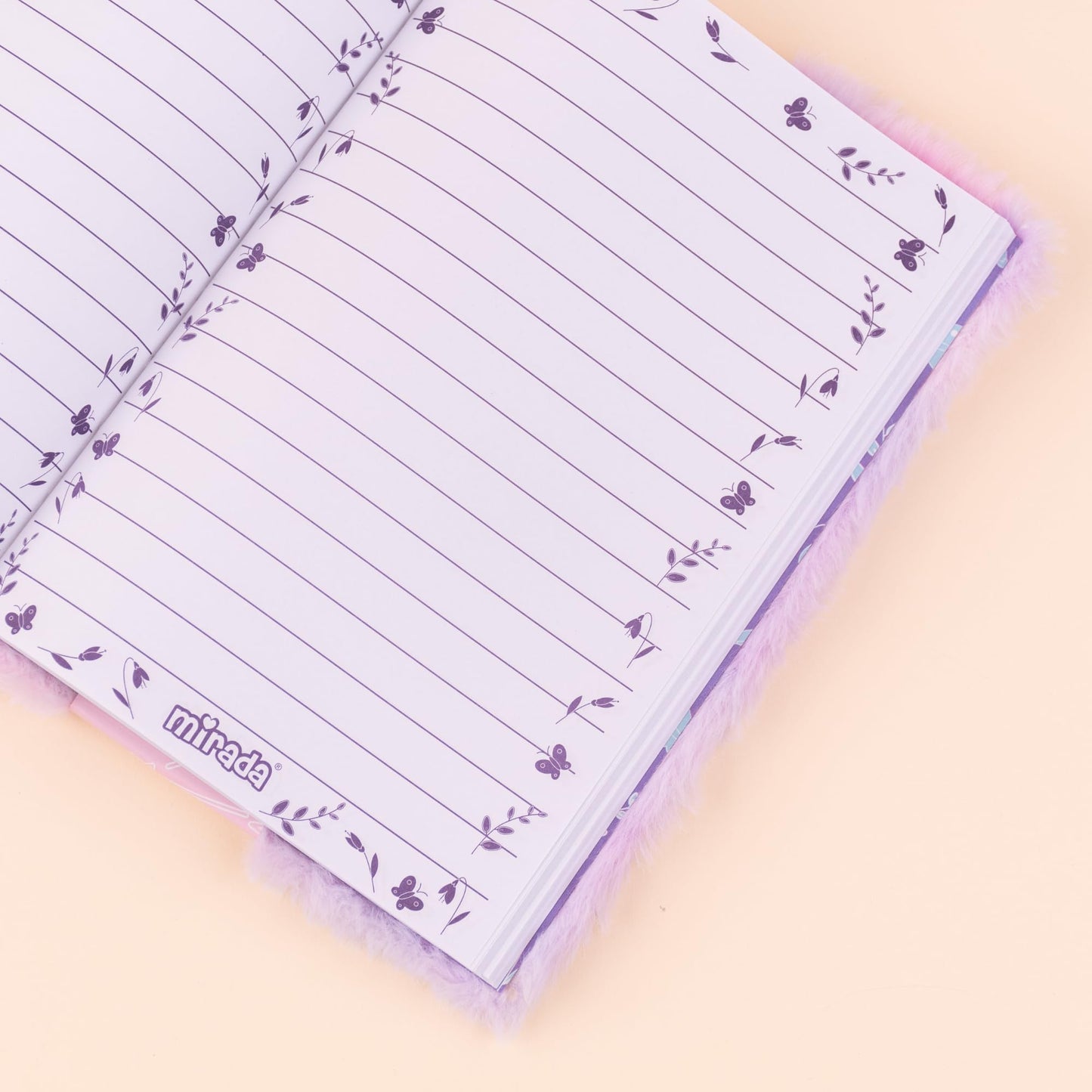 Mirada Butterfly Plush Notebook