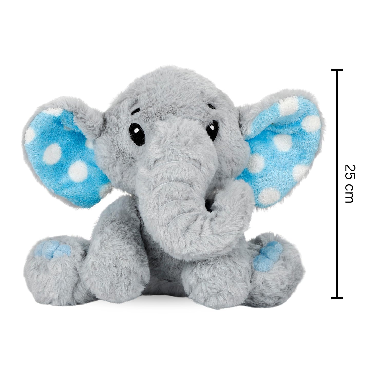 Mirada Elephant Polka Dot Toy - Blue – 25cm