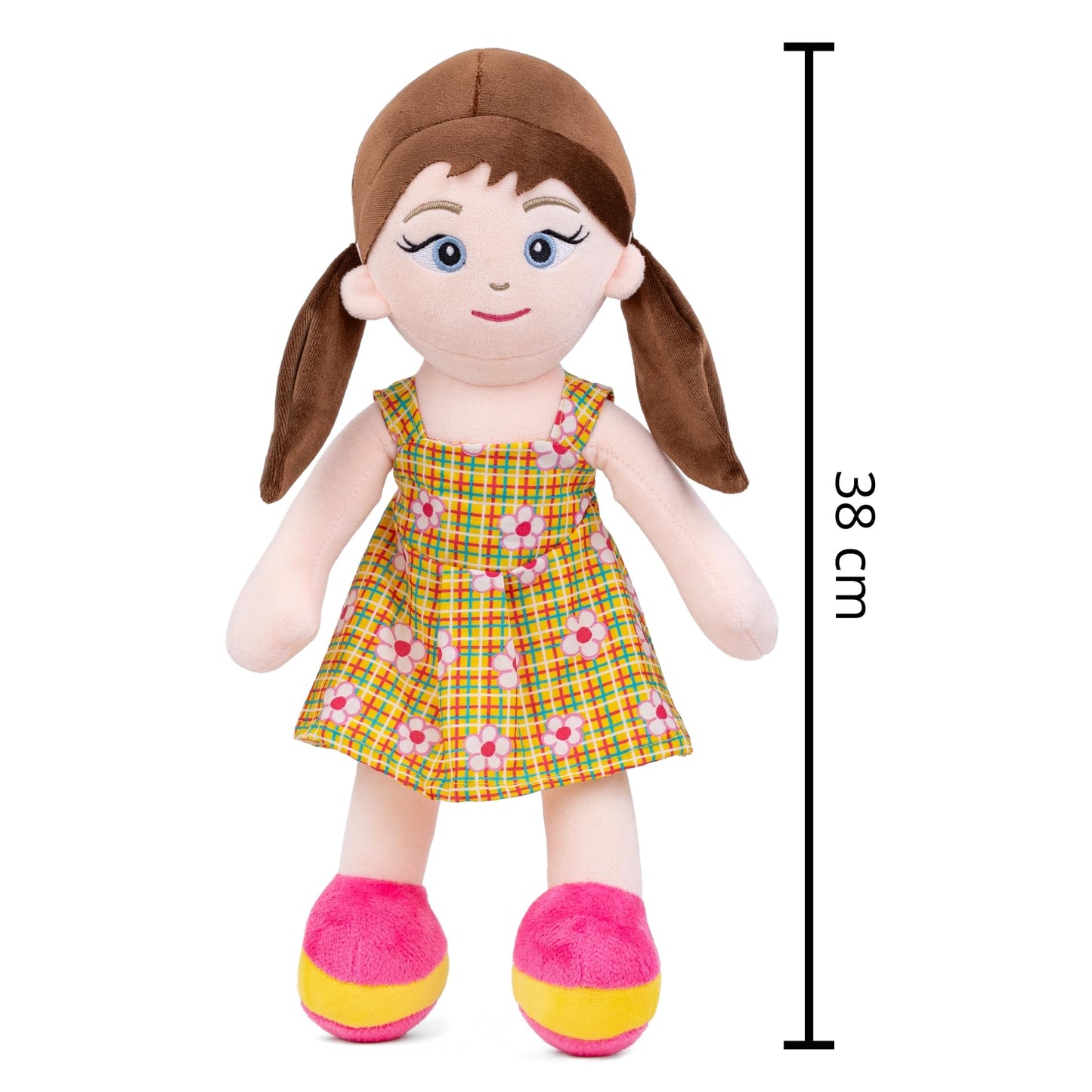 Mirada Flower Print Rag Doll Toy – 38cm