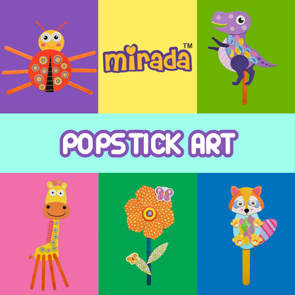 Mirada Art & Craft POPSTICK Art, Ideal Gift Set, 6+