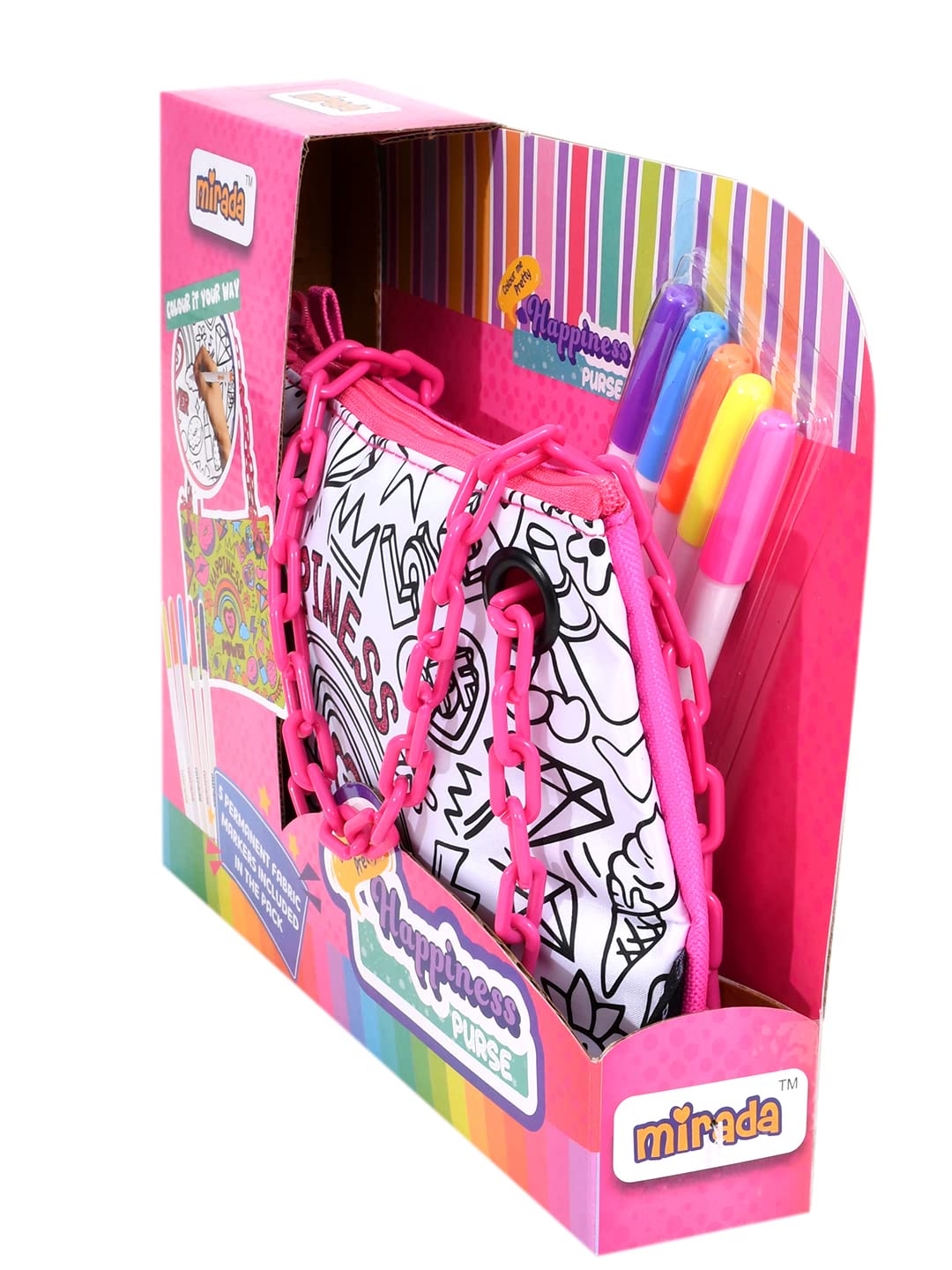 Mirada Color Your Own Happiness Purse