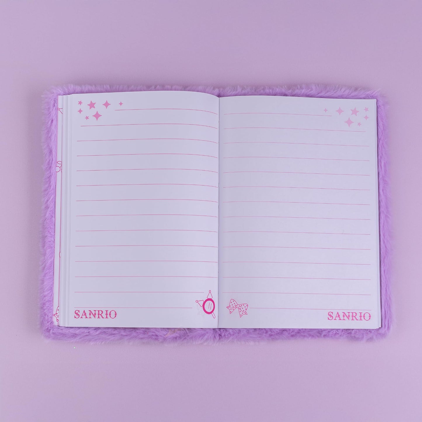 Mirada Sanrio Kuromi Plush Notebook | Officially Licensed
