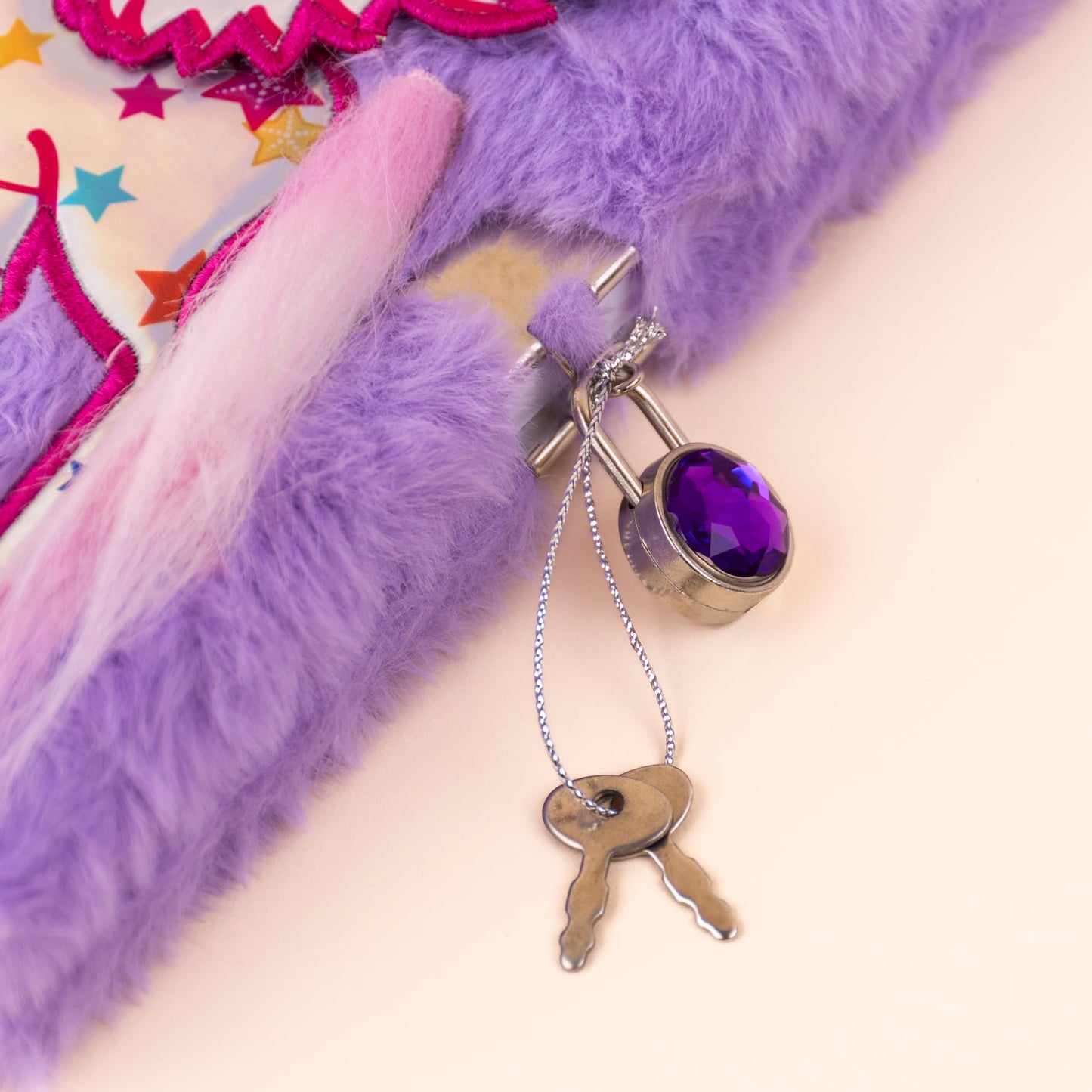Mirada Whimsical Unicorn Plush Notebook with Lock