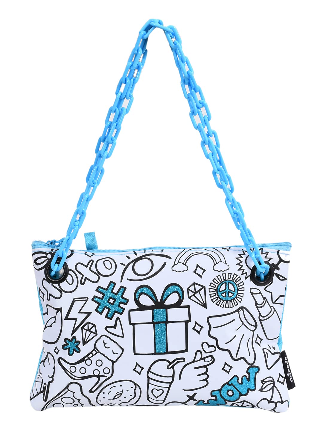 Mirada Unisex Color Your Own Funky Clutch, Multicolour