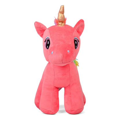 Mirada Standing Unicorn Toy - Coral – 29cm