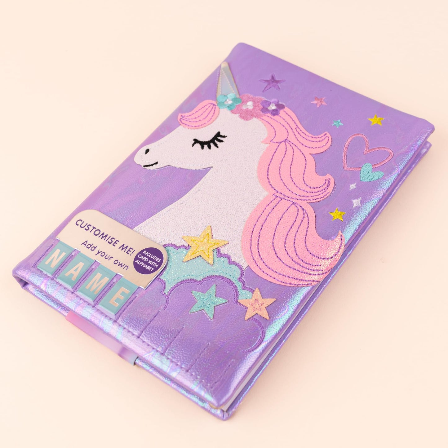 Mirada Unicorn Glitter Plush Notebook