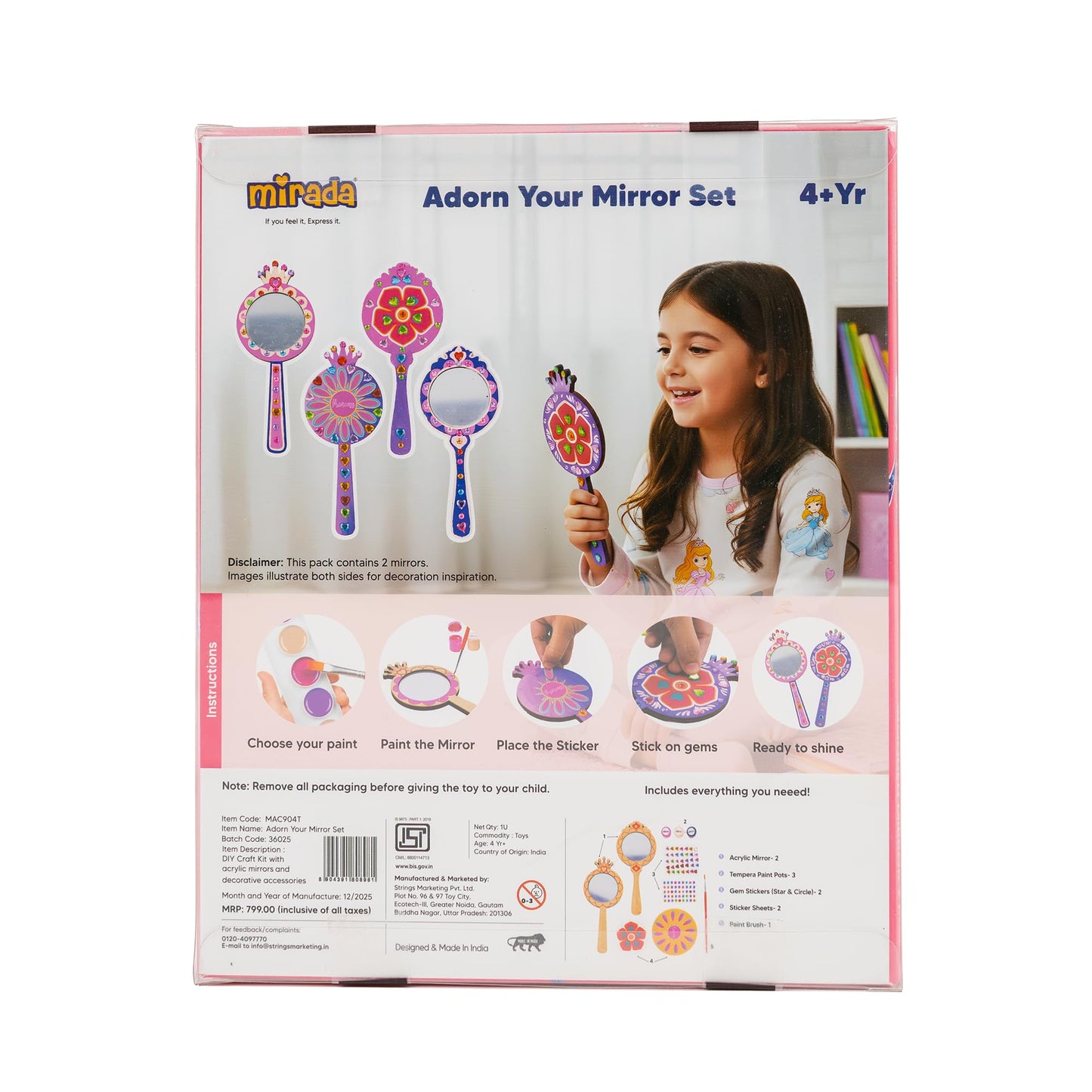 Mirada Adorn Your Mirror DIY Craft Set