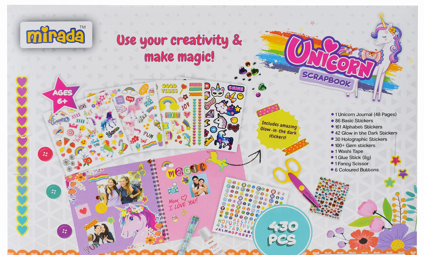 Mirada Art & Craft,Unicorn Scrapbook