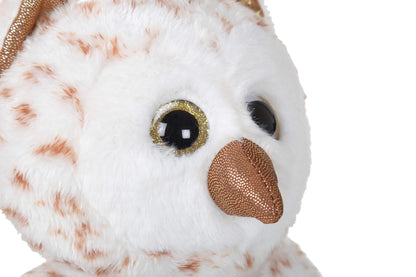 Mirada Glitter Eye Owl Toy - White -28cm