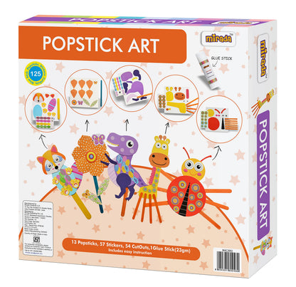 Mirada Art & Craft POPSTICK Art, Ideal Gift Set, 6+