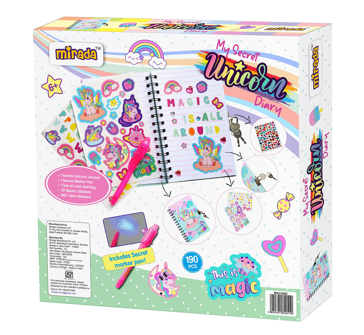 Mirada Art & Craft My Secret Unicorn Diary