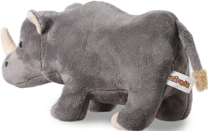 Mirada Grey Standing Rhino Soft Toy - 35cm