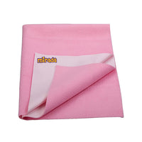 Mirada Waterproof Reusable Absorbent Dry Sheet (Pink, Medium, 100cm x 70cm)