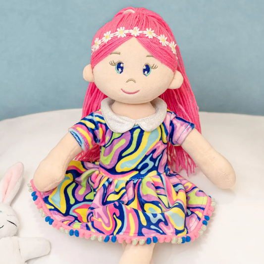 Mirada Rosa Girl Rag Doll Toy – 38cm