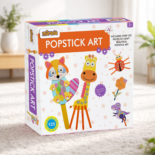 Mirada Art & Craft POPSTICK Art, Ideal Gift Set, 6+