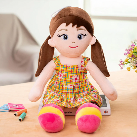 Mirada Flower Print Rag Doll Toy – 38cm
